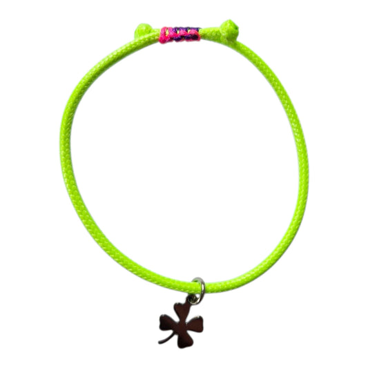 NEON GREEN LUCKY BRACELET
