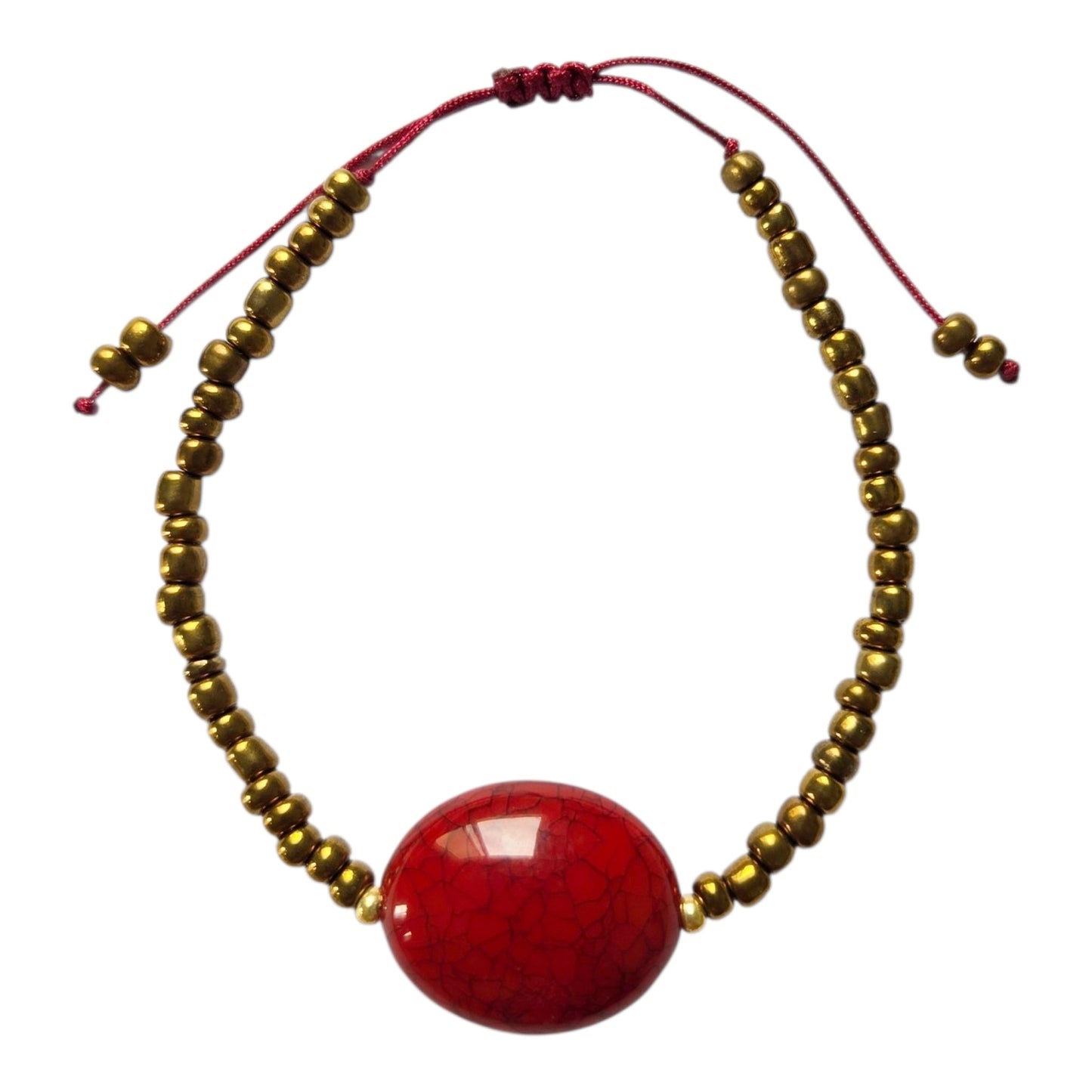 BRONZE WINE RED BRACELET